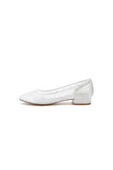 Simple Pointed Toe Mesh Slip on Low Heels