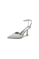 Cocktail Pointed Toe Crystal Strap High Heels