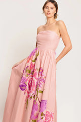 ROSE SERENADE LIGHT PINK MAXI DRESS FINAL SALE