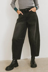 Lex Barrel Jeans in Black FINAL SALE
