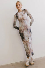 Jamie Watercolor Bodycon Dress FINAL SALE