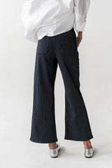 Ariana Striped Wide Leg Jeans