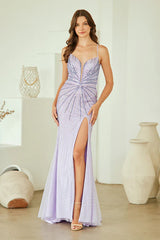 Halston Gown Hot Stone Fitted Dress