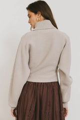 Gracelyn Turtleneck Sweater in Fog FINAL SALE