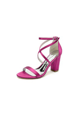 Simple Open Toe Cross Strap High Heels