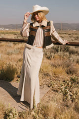 Kezia Faux Leather Vest FINAL SALE