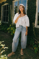 Jane Patchwork Barrel Jeans FINAL SALE