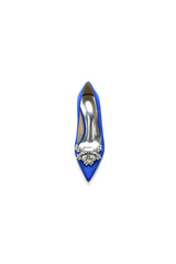 Party Pointed Toe Crystal Satin High Heels