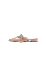 High Heels Nude Pink with Silver Embellishments