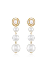 Graduating Pearl Dangle Earrings