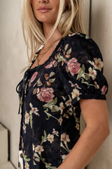 Faith Floral Blouse in Black FINAL SALE