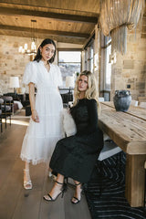 Padme Mesh Midi Dress in White FINAL SALE