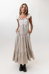 Salome Gingham Maxi Dress FINAL SALE
