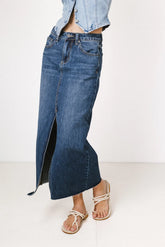 Paydrie Denim Maxi Skirt FINAL SALE