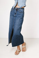 Paydrie Denim Maxi Skirt FINAL SALE
