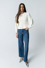 Jodie Shirred Top
