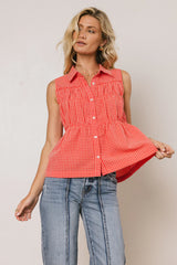 Lea Gingham Blouse FINAL SALE