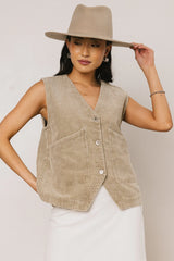 Devon Corduroy Vest FINAL SALE