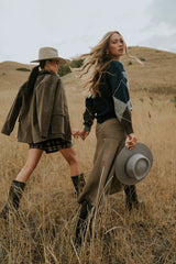 Carly Vegan Leather Jacket in Dark Olive FINAL SALE
