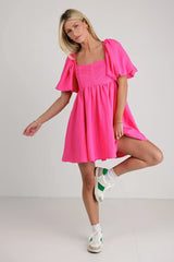 Ryann Mini Dress in Pink FINAL SALE