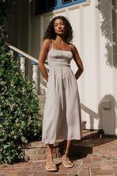 Mariella Smocked Maxi Dress