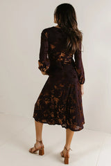 Jane Velvet Midi Dress FINAL SALE