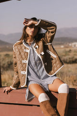 Tabitha Quilted Faux Leather Jacket FINAL SALE