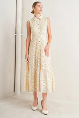 PURELY ROMANTIC LACE MIDI DRESS FINAL SALE
