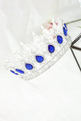 Royal Blue Crystal Baorque Crown