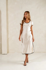 Austia Midi Dress in Ivory