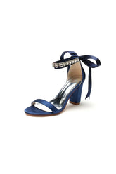 Open Toe Ribborn Tie High Heels Party