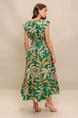 LUSH STILLNESS COTTON MIDI DRESS