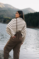 Kestrel Knit Overalls in Mocha FINAL SALE