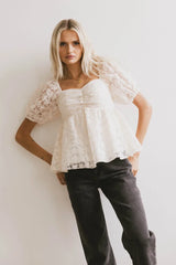 Baylinn Floral Peplum Top FINAL SALE