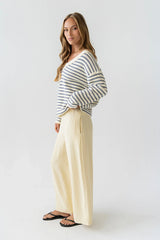 Amberly Striped Oversized Sweater