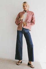 Kadee Quilted Jacket in Burgundy FINAL SALE