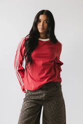 Romy Striped top in Red FINAL SALE