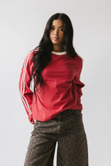 Romy Striped top in Red FINAL SALE