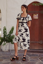 Arian Floral Midi Dress FINAL SALE