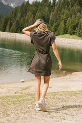 Go Getter Mini Dress in Charcoal FINAL SALE