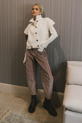 Sadie Knit Cardigan in Ivory FINAL SALE