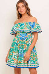 BRIA OFF THE SHOULDER MINI DRESS
