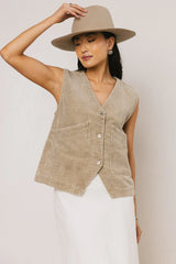 Devon Corduroy Vest FINAL SALE