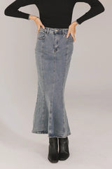 Azzy Denim Mermaid Skirt FINAL SALE