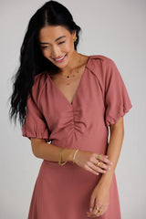 Maeve Midi Dress in Mauve FINAL SALE