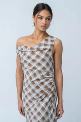 Renae Plaid Maxi Dress