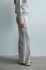 Mickey Wide Leg Jogger in Taupe
