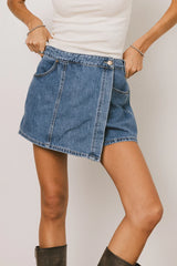 Rhia Denim Mini Skort FINAL SALE
