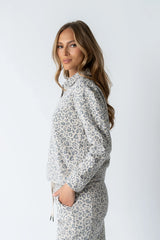 Patricia Collared Sweatshirt in Leopard FINAL SALE