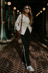 Debbie Ribbed Sweater in Ivory FINAL SALE